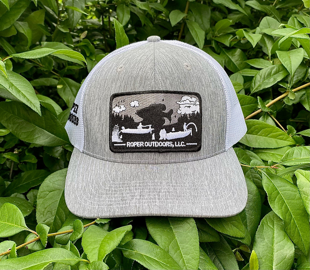 Roper Outdoors Caps - Heather Grey/ White